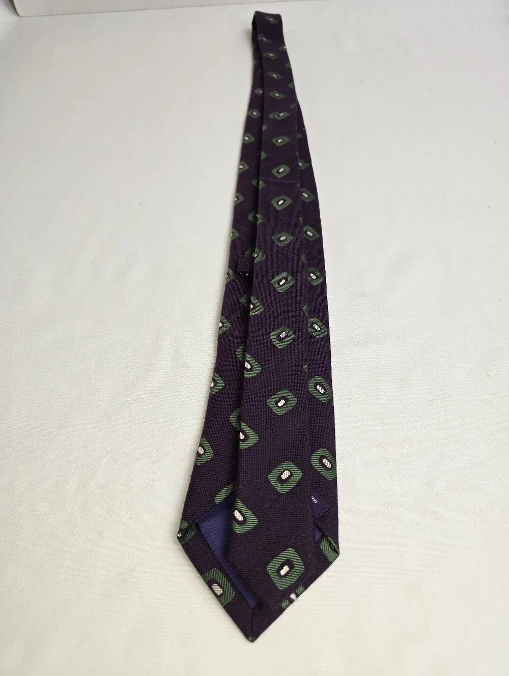 Seward & Stearn London The English Silk Tie Purple Geometric Men's Neck tie